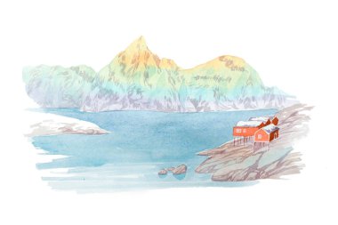 Doğal peyzaj dağlar 