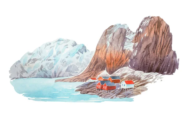 Doğal kış manzara dağlar 