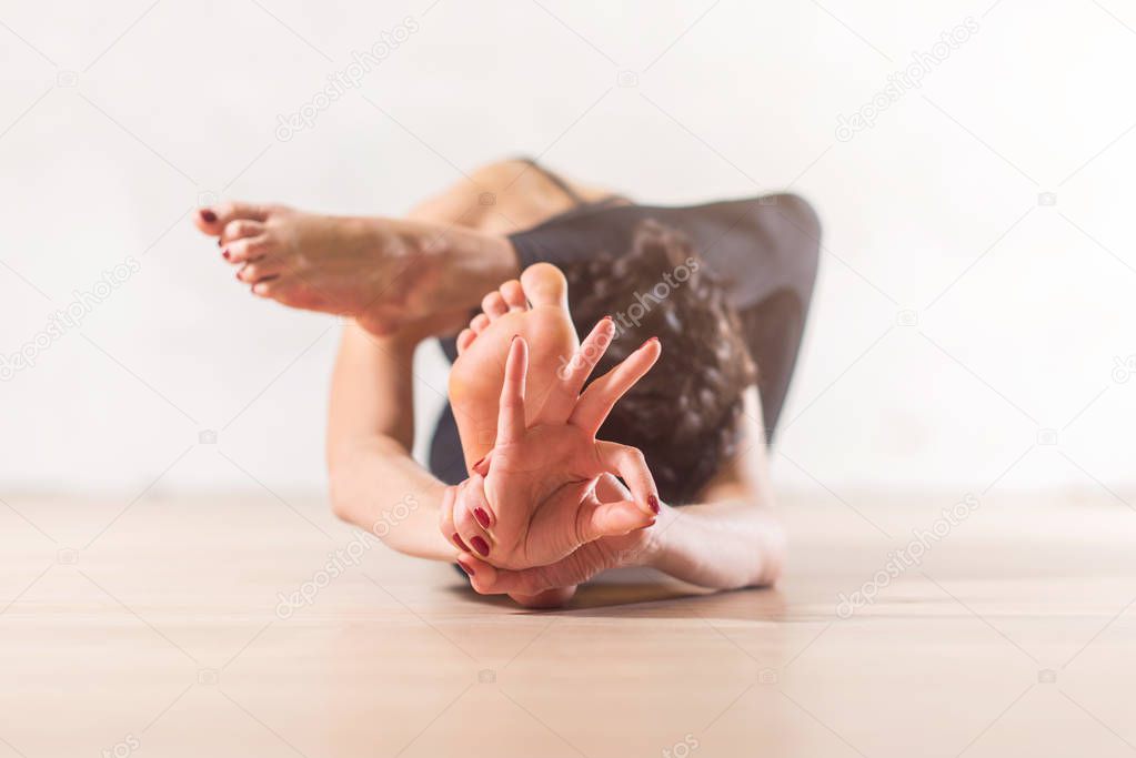 Woman doing yoga meditation 