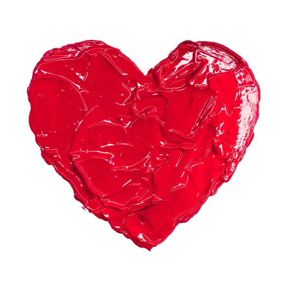 Acrylic heart hand drawn — Stock Photo, Image