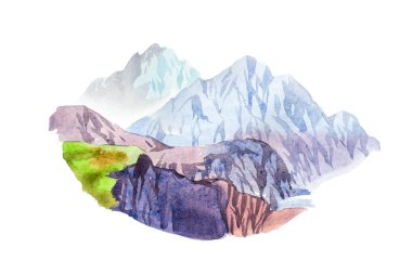 Kayalık dağ manzarası doğal peyzaj