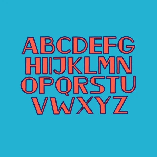 Lettertype Alfabetletters — Stockvector