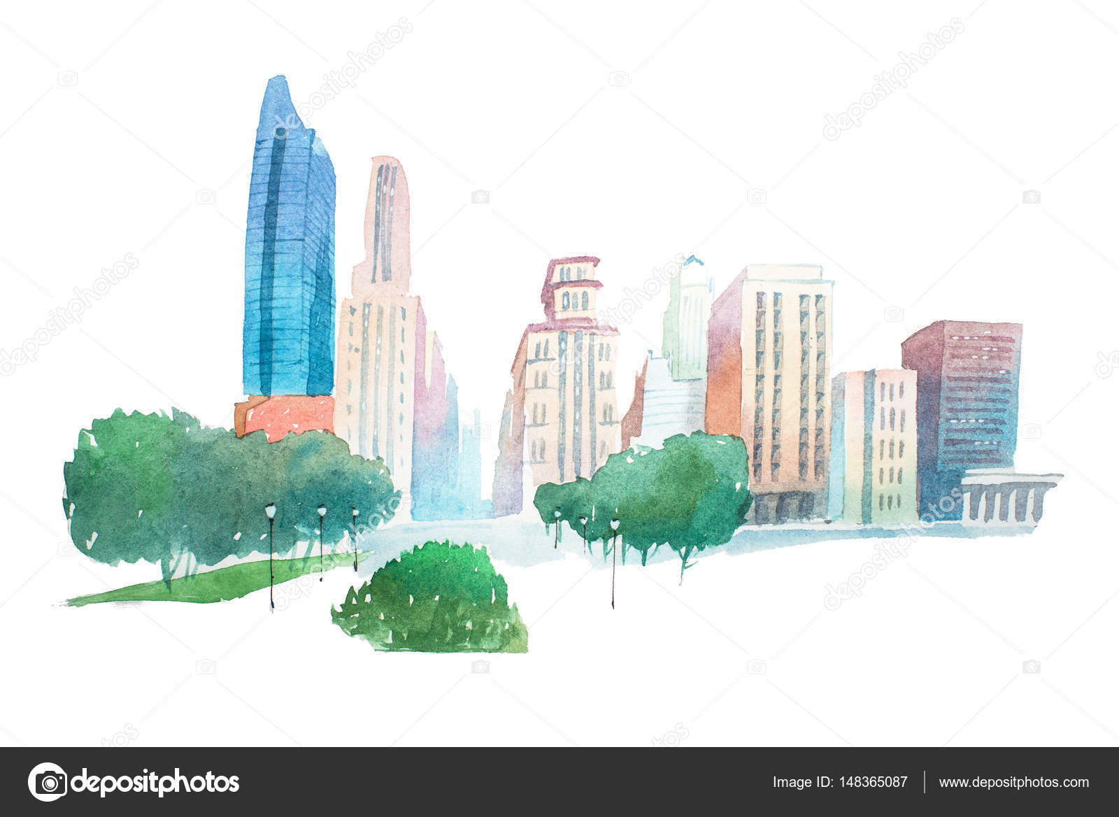 Dibujos animados ciudad paisaje fotos de stock, imágenes de Dibujos animados  ciudad paisaje sin royalties | Depositphotos