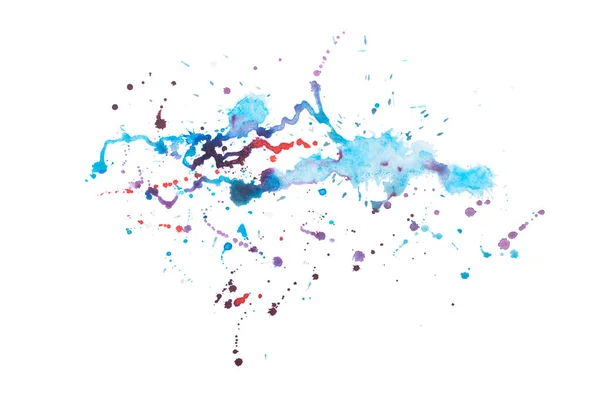 色レトロなビンテージ抽象水彩 aquarelle アート手描きペイント — ストック写真