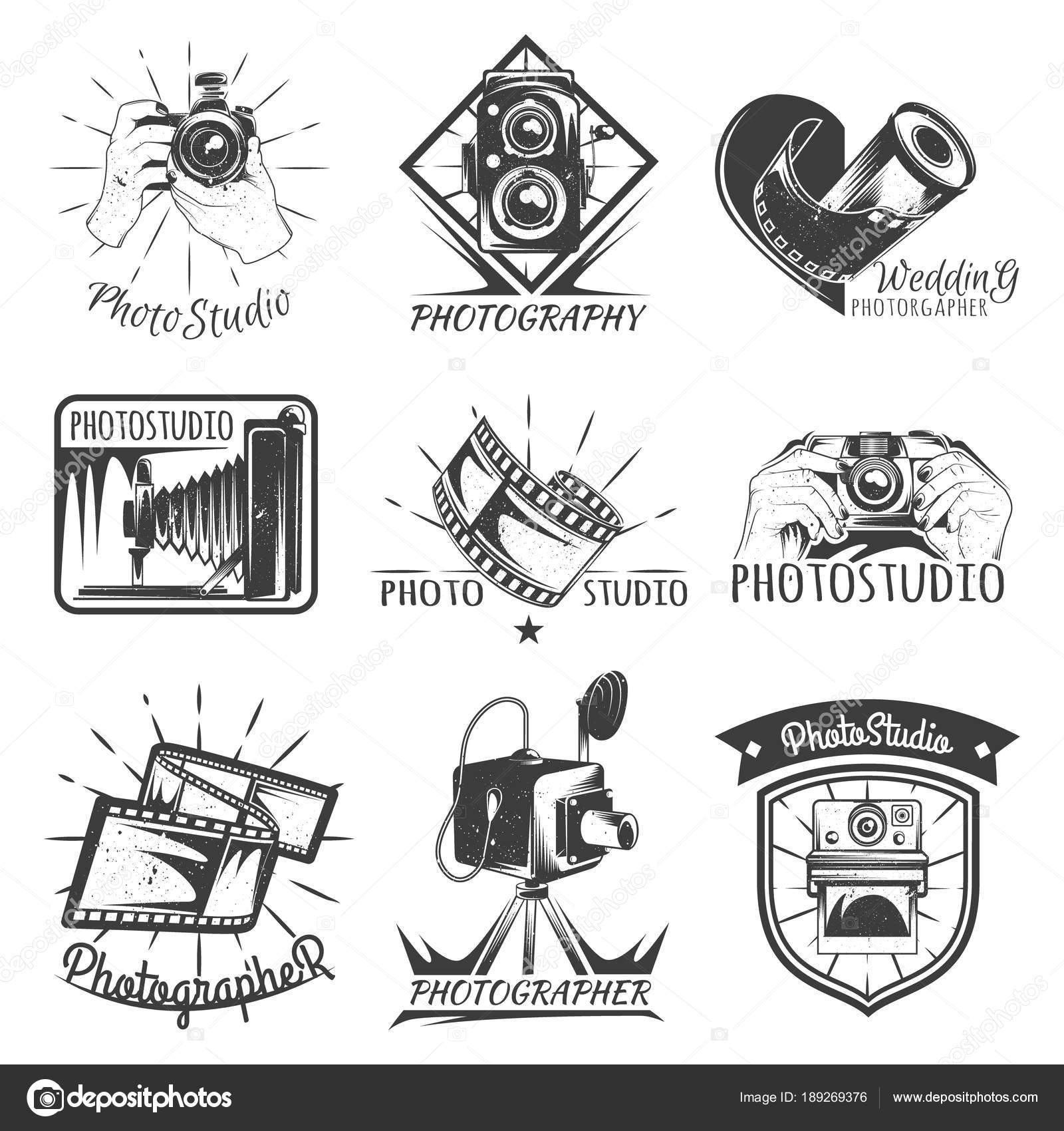 Camera Photography Vintage Photo Logo Retro Concept Stock Vector C Undrey