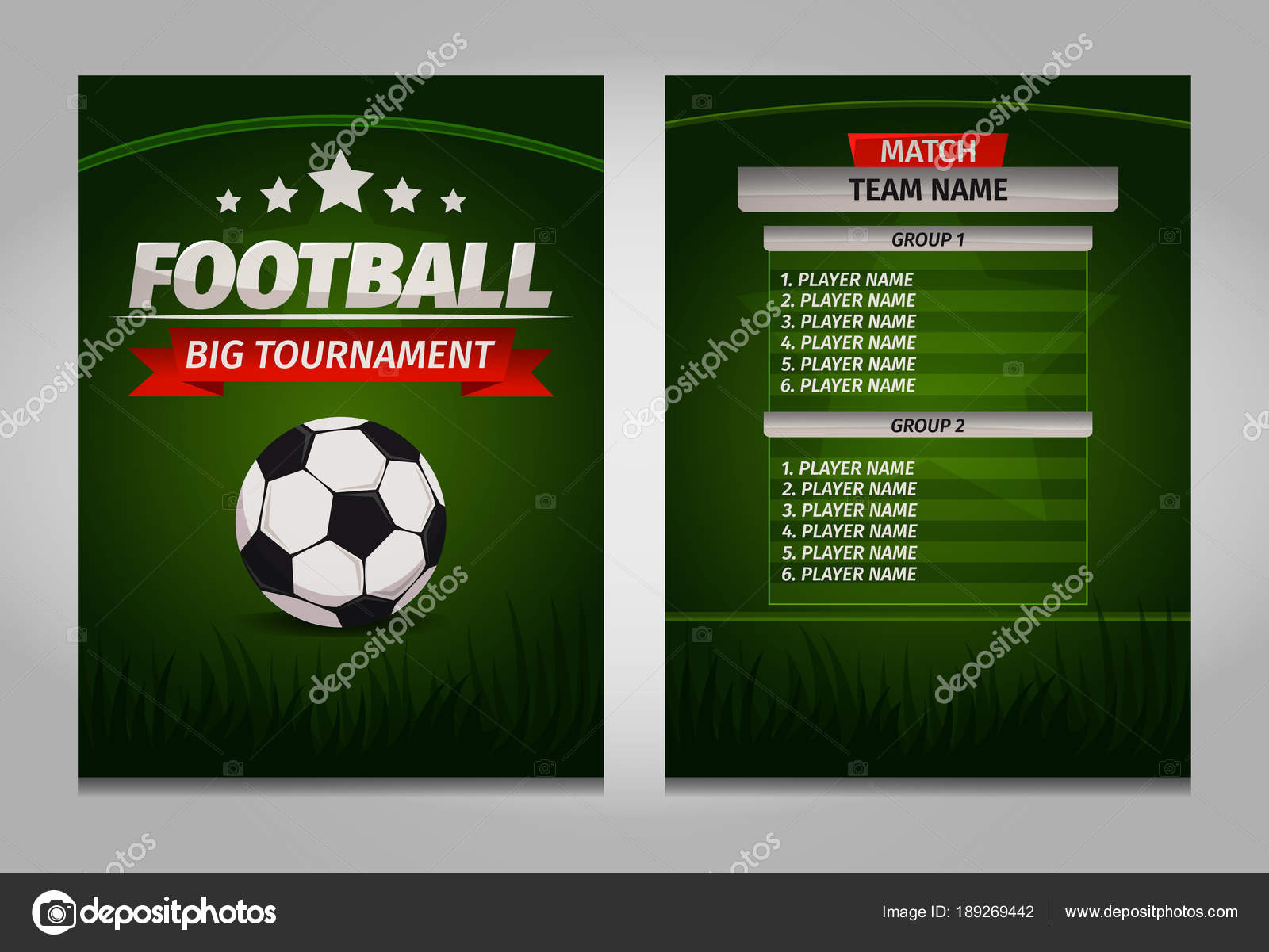 soccer football champions final scoreboard table template vector flyer scoreboard