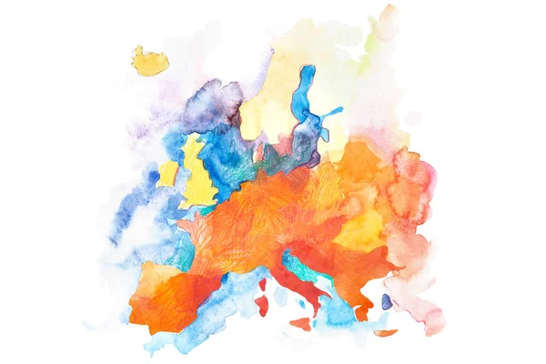 Map of Europe. Global warming concept in European Union. — Stock Photo, Image