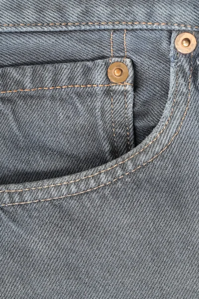 Front pocket of jeans. — Stock Photo, Image