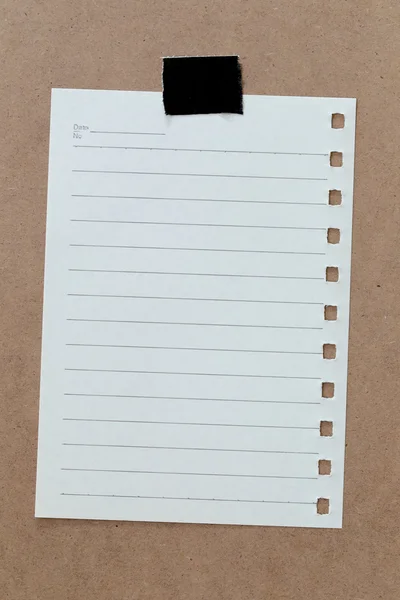 Vintage van nota papier achtergrond en kopie specs. — Stockfoto