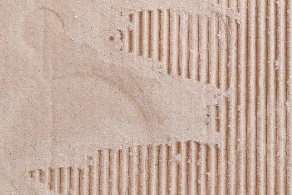 Textur der braunen Pappschachtel oder Karton mit gerissenen. — Stockfoto