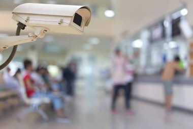 CCTV kamera dijital video kayıt cihazı hastanede.