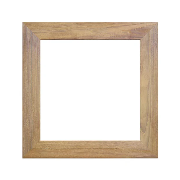 Oude houten frame geïsoleerd. — Stockfoto