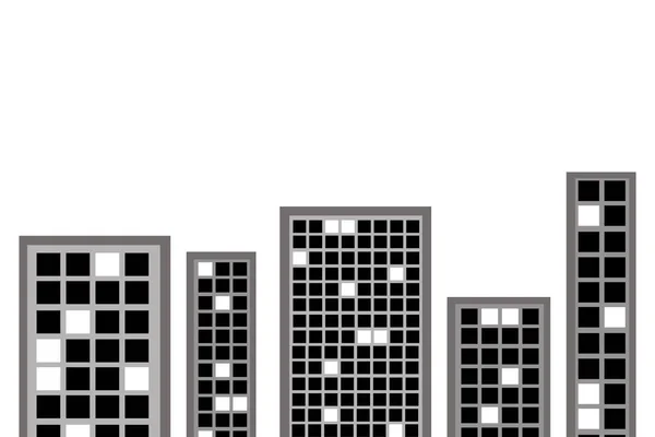 Rascacielos gráfico de un programa informático . — Foto de Stock