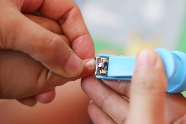 Blue Nail clipper. — Stock Photo, Image