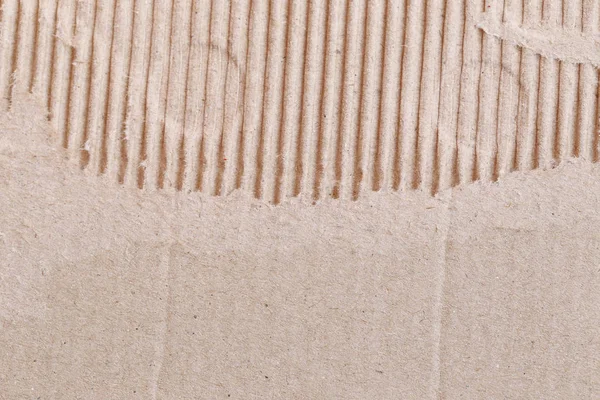 Texture of the brown paper box or cardboard with torn. — Stock Photo, Image