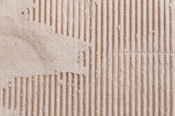 Texture de la boîte en papier brun ou carton déchiré . — Photo