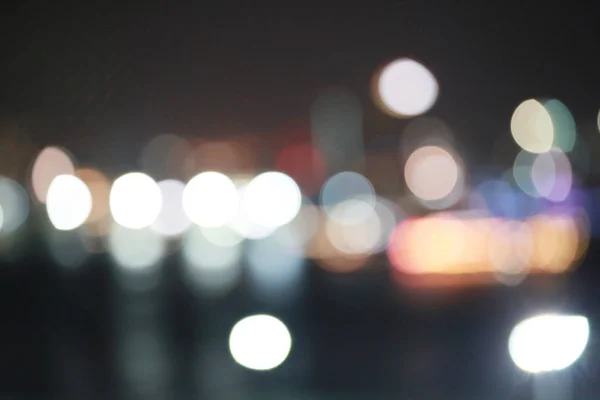 Bokeh Couleur Abstraite Dans Nuit Noire Pour Fond Conception — Photo