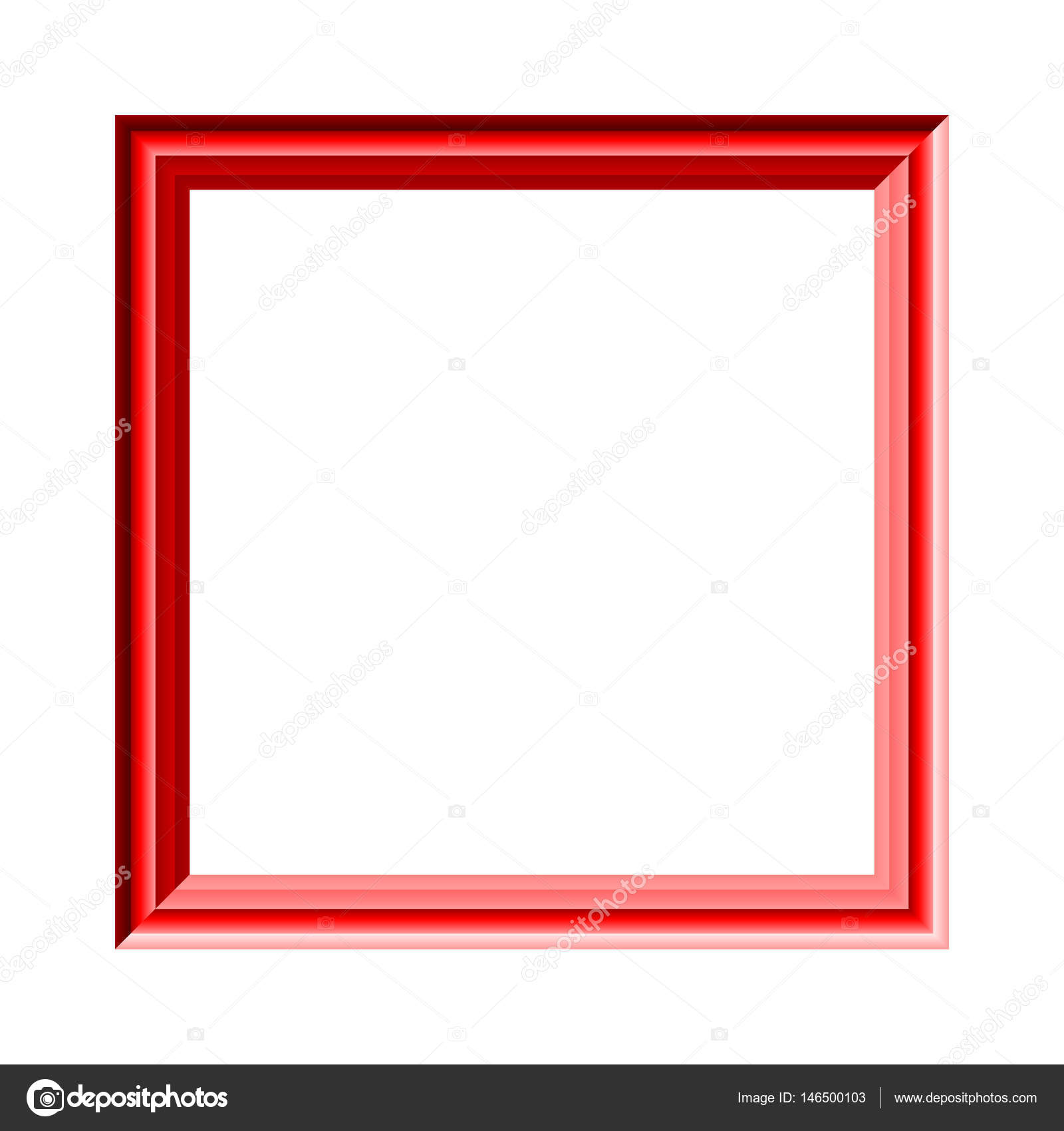 Photo Frame Red Color Vintage Isolated White Background Design Stock Photo By C Meepoohyaphoto