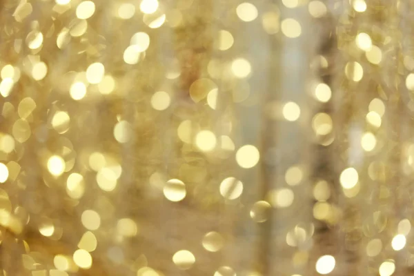 Gold Hintergrund Bokeh Der Weihnachtsbeleuchtung Für Design Hintergrund Ihre Werke — Stockfoto