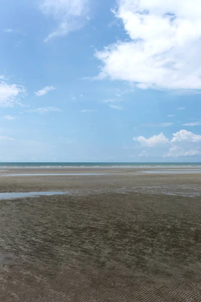 Stranden Och Havet Klar Dag Kusten Thailand — Stockfoto