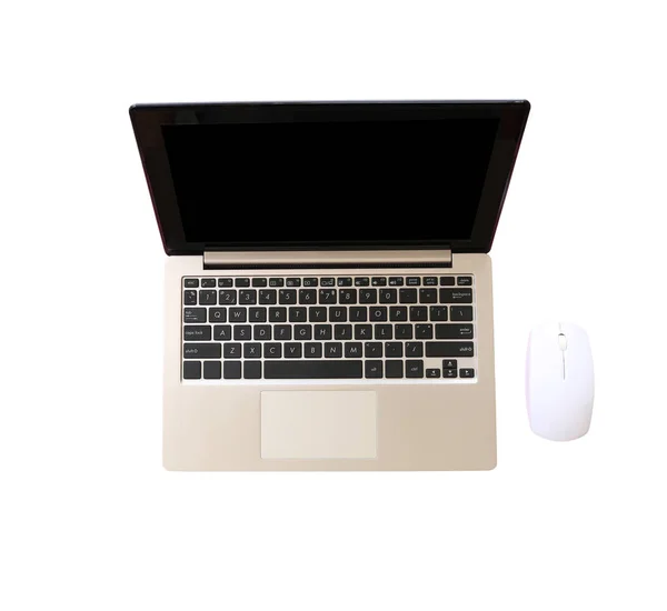 Notebook computador isolado em um fundo branco . — Fotografia de Stock