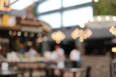 Restoran Cafe arka plan bulanıklık.