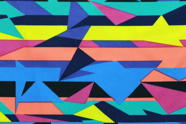 Oppervlak van kleurrijke stoffen en abstracte patronen. — Stockfoto