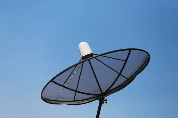 Black Satellite dish. — Stock Photo, Image