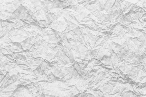 Weiße Gewebeoberfläche faltig oder zerknittert. — Stockfoto