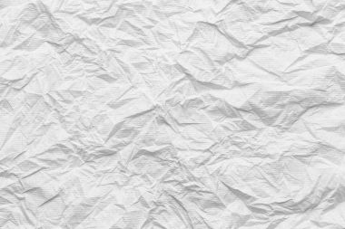 Beyaz doku yüzeyine kırışıklık veya Crumpled.
