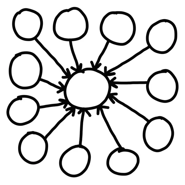 El grafik semboller geometrik şekiller çizim işadamı — Stok fotoğraf