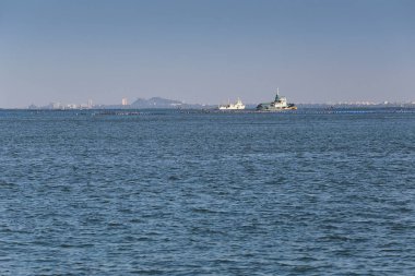 Gemi ve deniz kıyı alanları sriracha City.