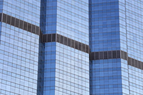 Parede de edifício alto ou vidro de fundo arranha-céu . — Fotografia de Stock