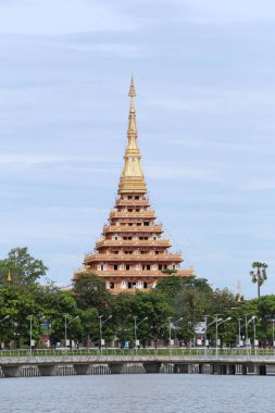 WAT Nong wang ve bueng gün zamanlı Kaennakorn lagün görüntülemek.