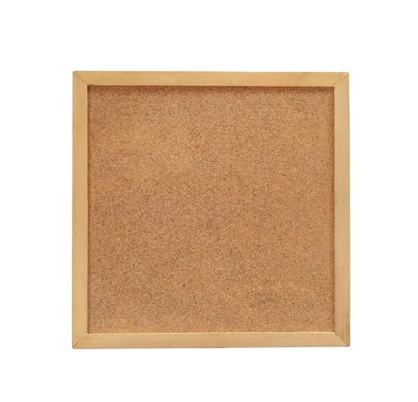 Quadro de madeira marrom no chão de madeira . — Fotografia de Stock