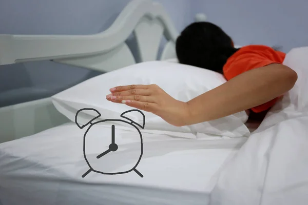 concept of sleep and alarm clock.