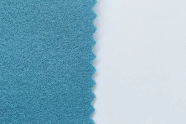 Blue fabric on white paper and have copy space. — Stock Photo, Image