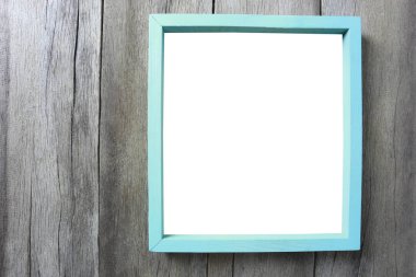 Modern resim çerçevesi ahşap duvar üzerinde.