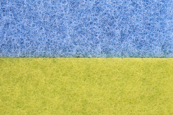 Yellow mix Blue Plastic fibers Texture background.