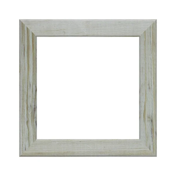 Oude houten frame geïsoleerd. — Stockfoto