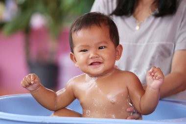 Asya Bebek Banyo Havzası, sağlık ve büyüme kavramı.