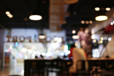 Restoran Cafe arka plan bulanıklık.