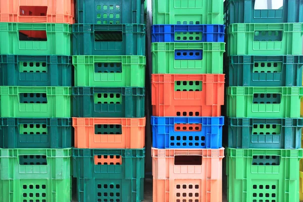 Pile Plastic Container. — Stock Photo, Image
