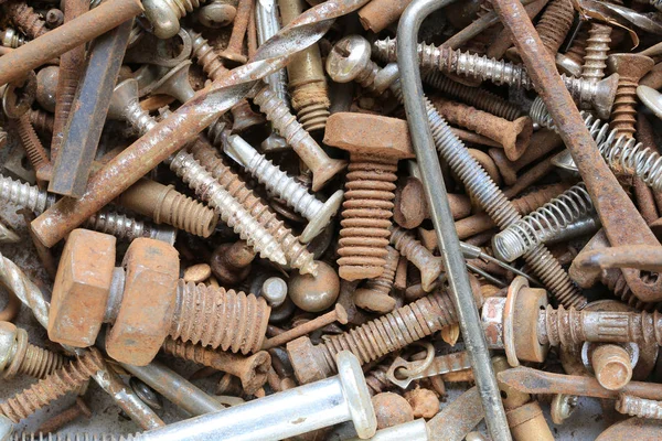 Arka plan eski metal yığını.