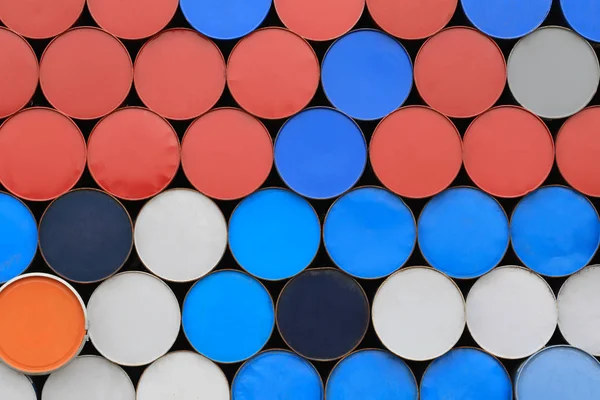 Colorido de superficie metálica Tapa del tanque o tapa del tanque . —  Fotos de Stock