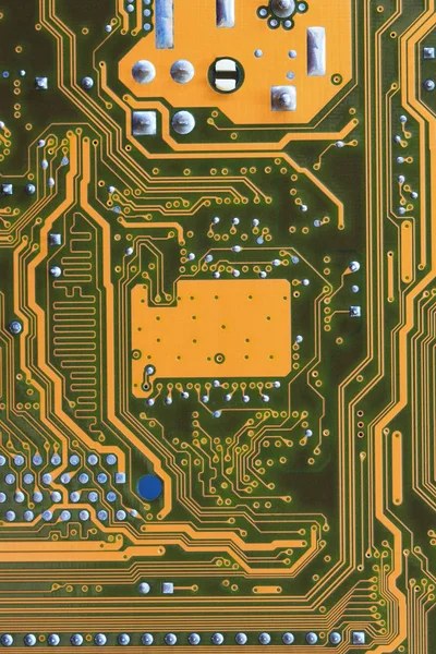 Computer motherboard surface of technology background. Stock Image