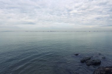 Deniz ve gökyüzü doğa arka plan.