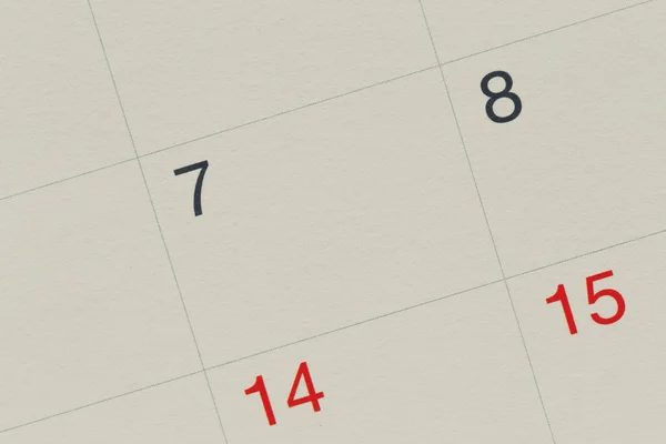 Número siete de Vintage Calendar Papel de fondo . — Foto de Stock