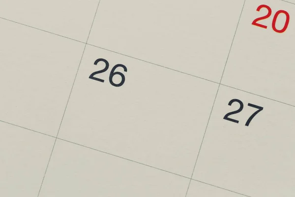 Número veintiséis de Vintage Calendar Papel de fondo . — Foto de Stock