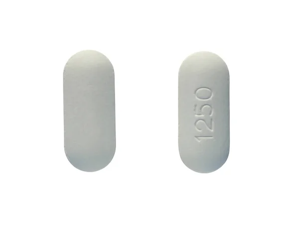 White Pill isolated on white background. — Stock Photo, Image